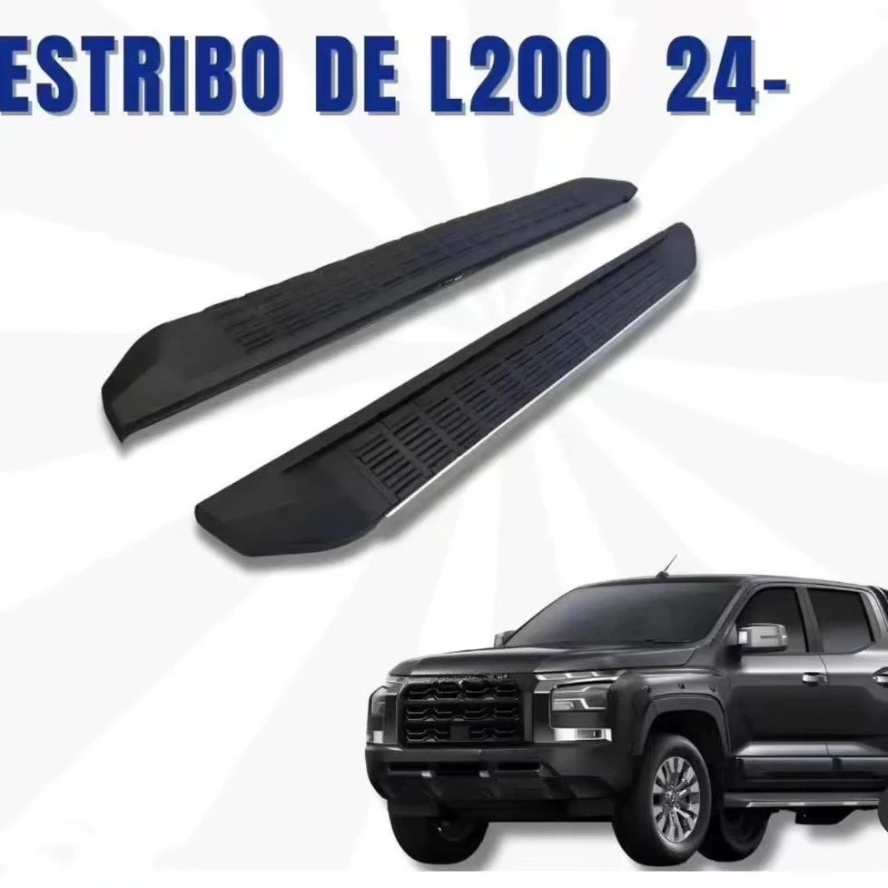 

Triton L200 2024 Pickup Side Pedals - Thickened Aluminum Panel Safe Non-slip Car Accessory