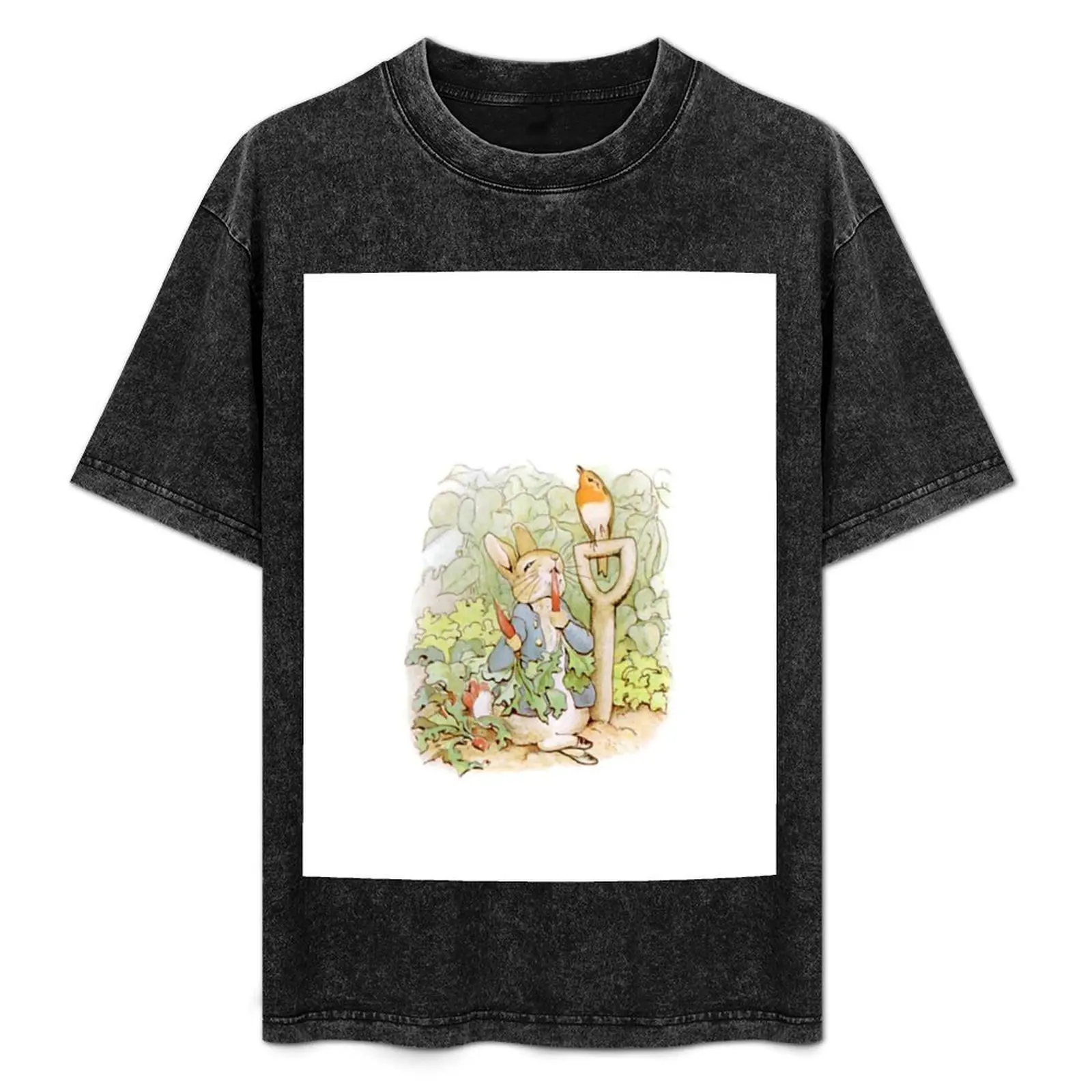 

Peter Rabbit Steals Carrots T-Shirt custom shirt anime shirt quick-drying mens t shirts pack