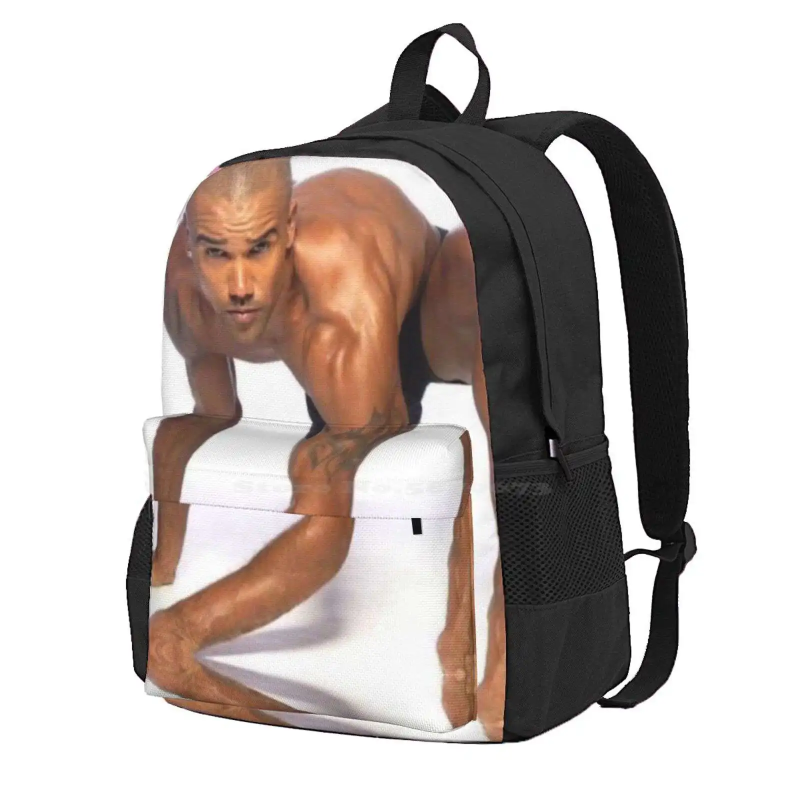 Shemar Moore Hot Sale Schoolbag Backpack Fashion Bags Shemar Moore Criminal Minds Memes Funny Gen Z Humor