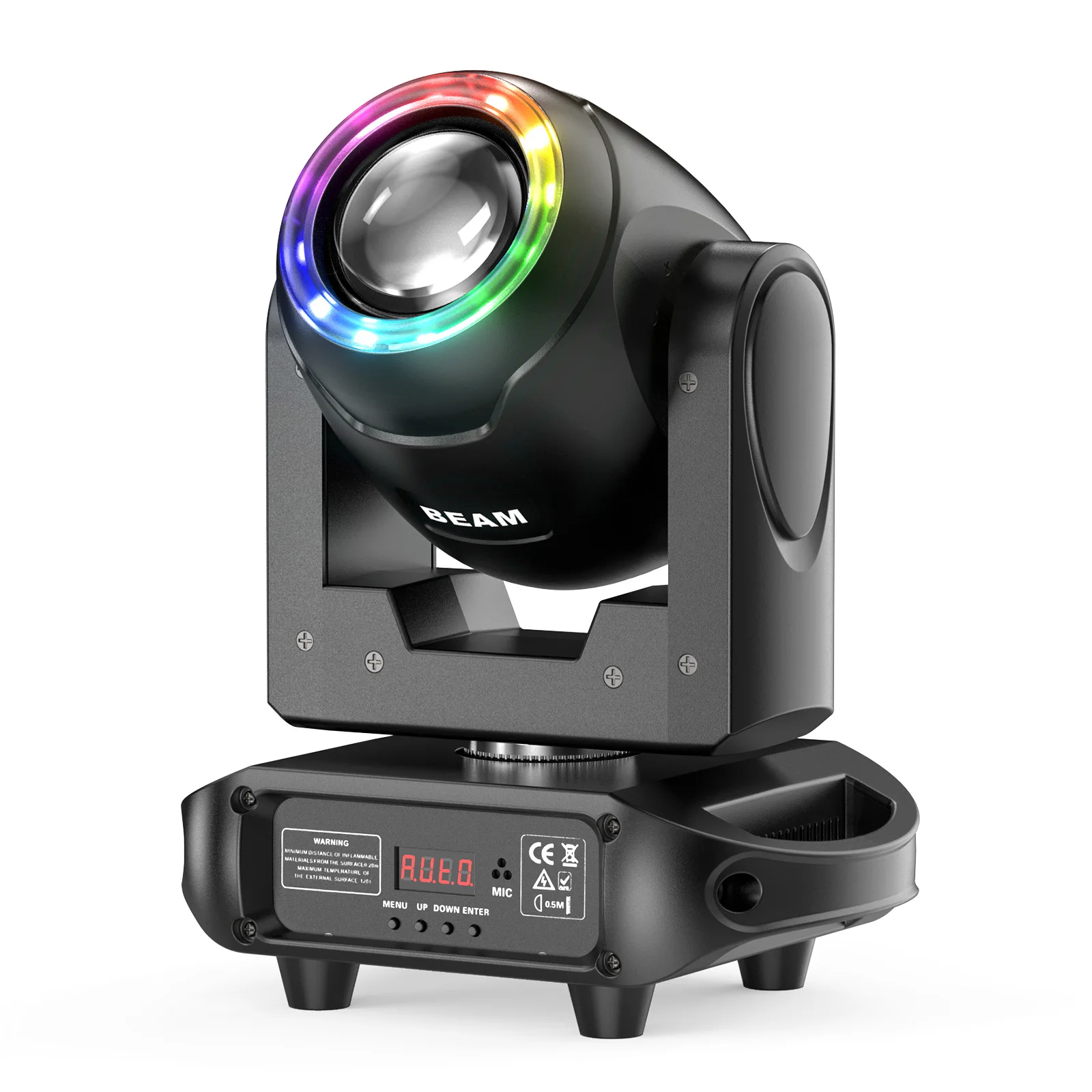 

Yiflamefly 150W Moving Head DJ Light Rotating 16-Facet Prism Stage Lights with 8 GOBOs and 8 Colors DMX512 for Wedding Bar Club