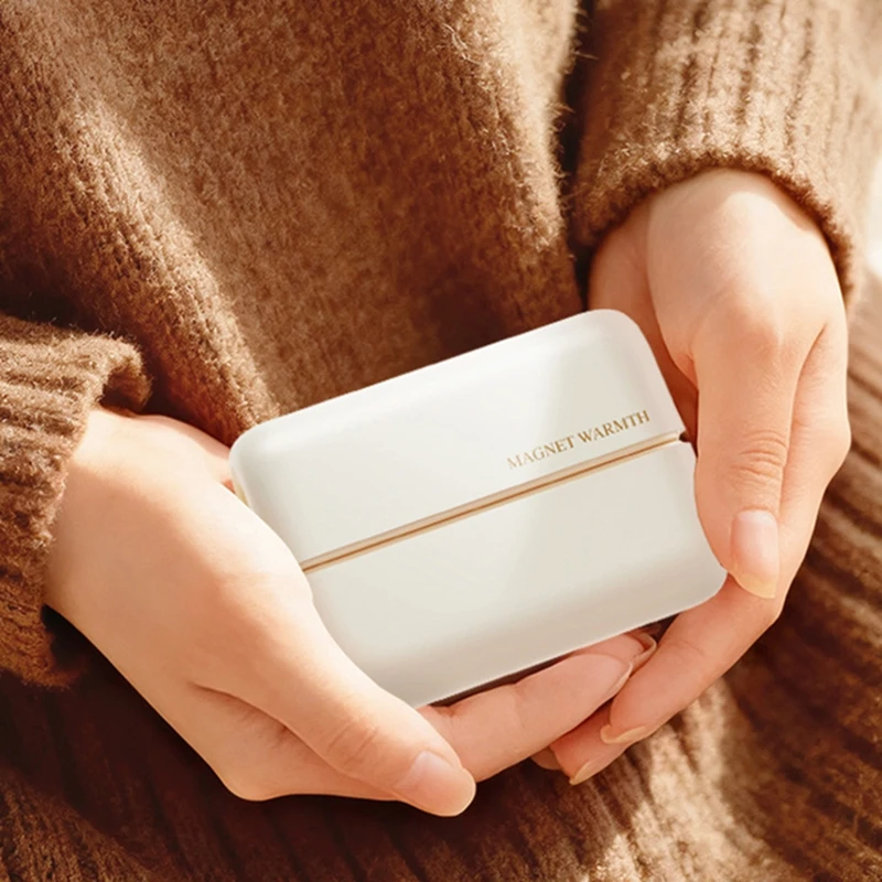 

Dual Magnetic Rechargeable Hand Warmer Power Bank Portable Electric Hot Pack Heater for Winter Camping Office Students Gift