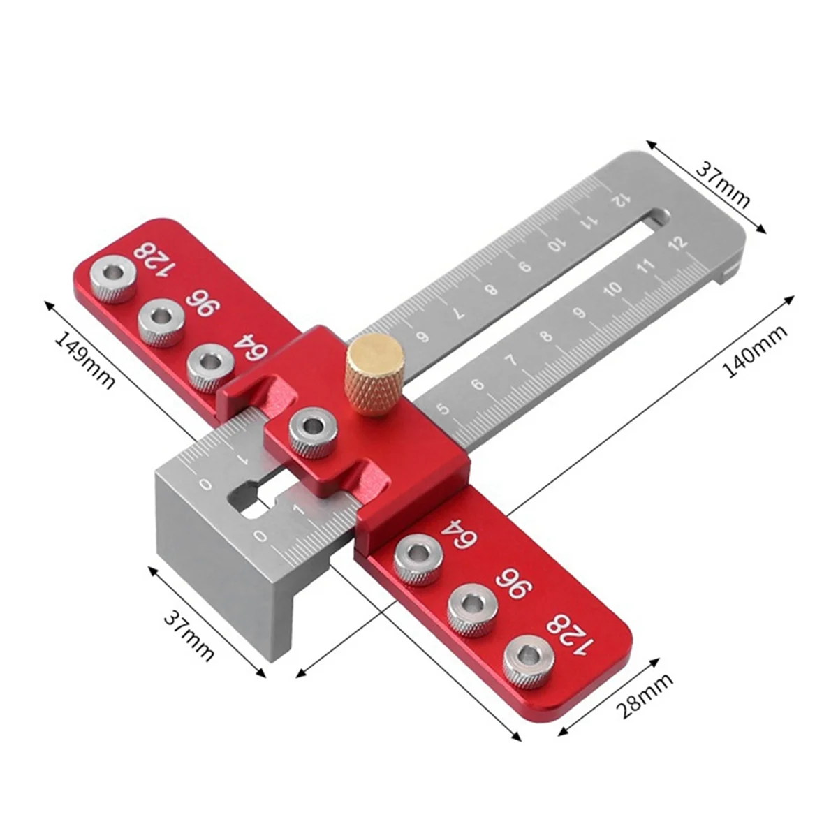 Punching Locator Set Aluminum Alloy Chest of Drawers Door Handle Installation Auxiliary Tool Woodworking Handle Punch