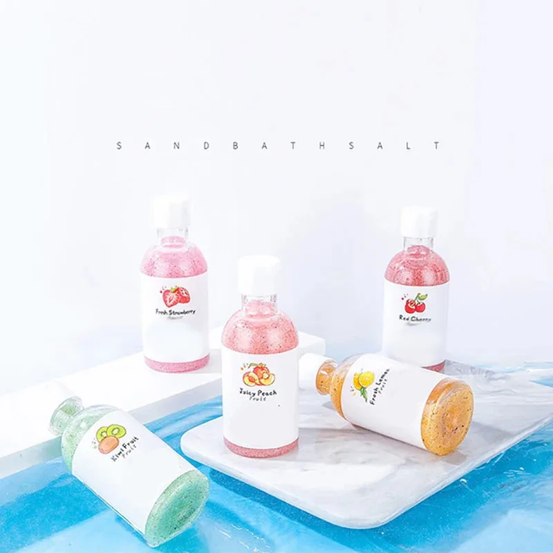 5 Style Fruits Natural Exfoliating Body Scrub Remover Exfoliator Deep Clean Moisturizing Scrub Shower-Jell Skin Care Tool