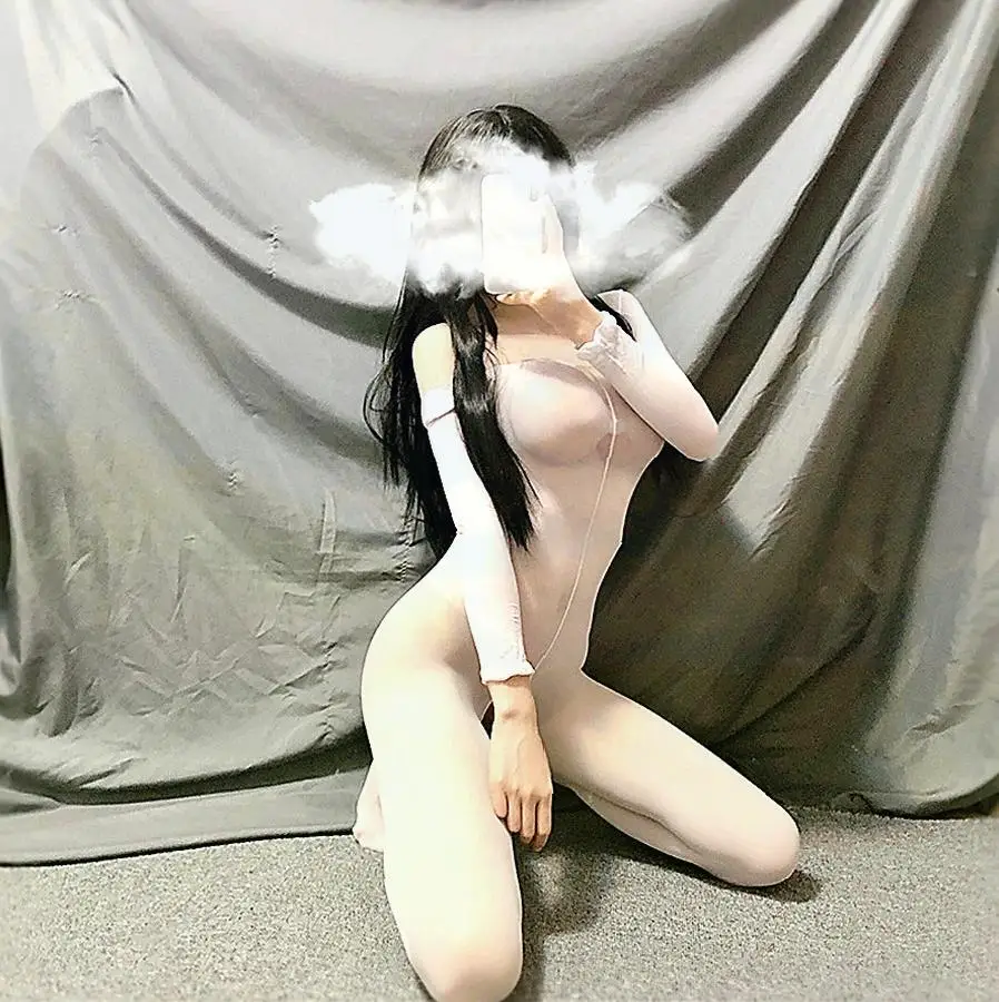 بدلة قفز شفافة لعام 2022 جوارب للجسم مثيرة بأكمام طويلة ملابس داخلية من النايلون بيجامات مفتوحة المنشعب ملابس داخلية مثيرة #4