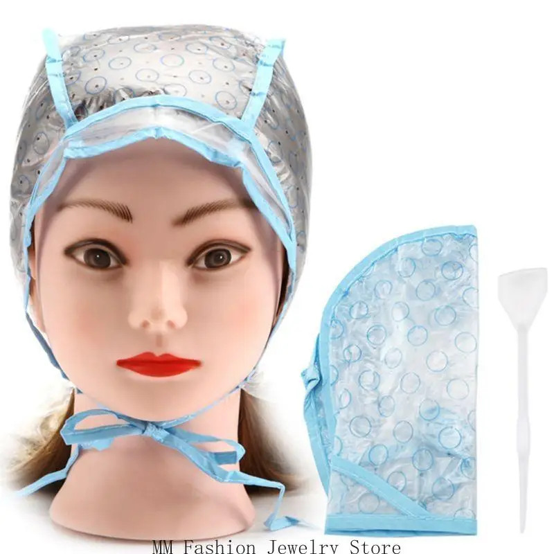 قبعة تلوين الشعر من D0UB لصبغ الشعر وتصفيف الشعر مع حزام للذقن #2