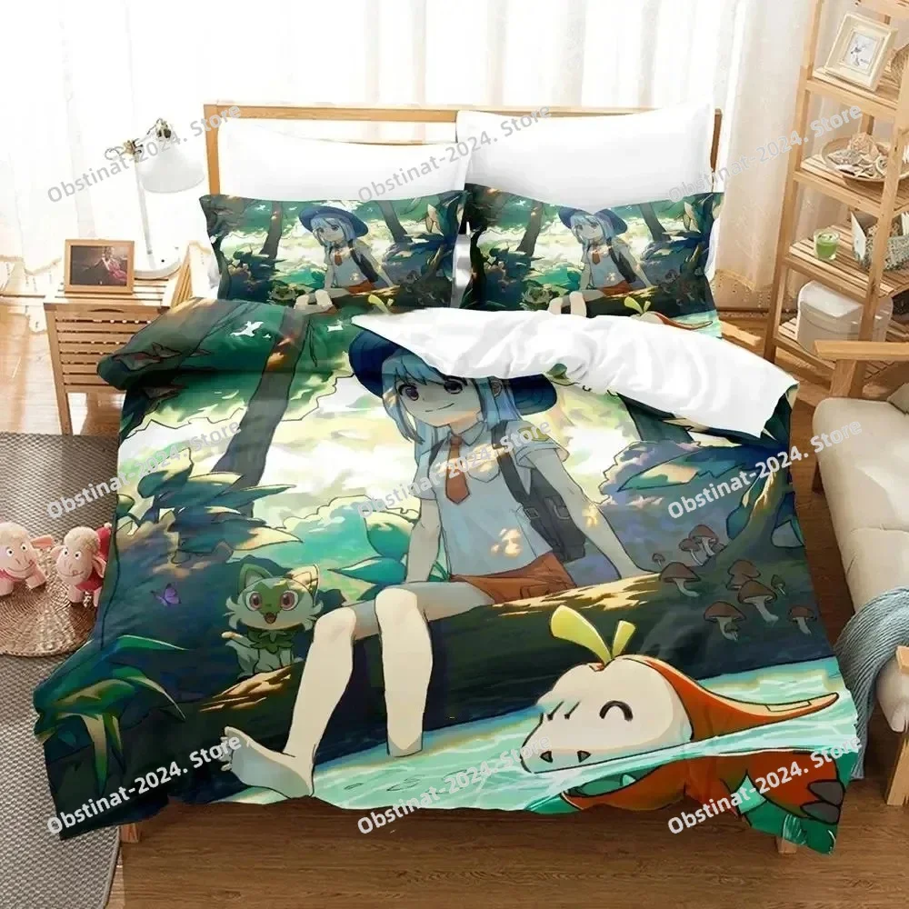 

Anime Nanjyamo Kawaii Iono Bedding Set Printed Duvet Cover Pillowcase Single Double Style Queen King Size Sets
