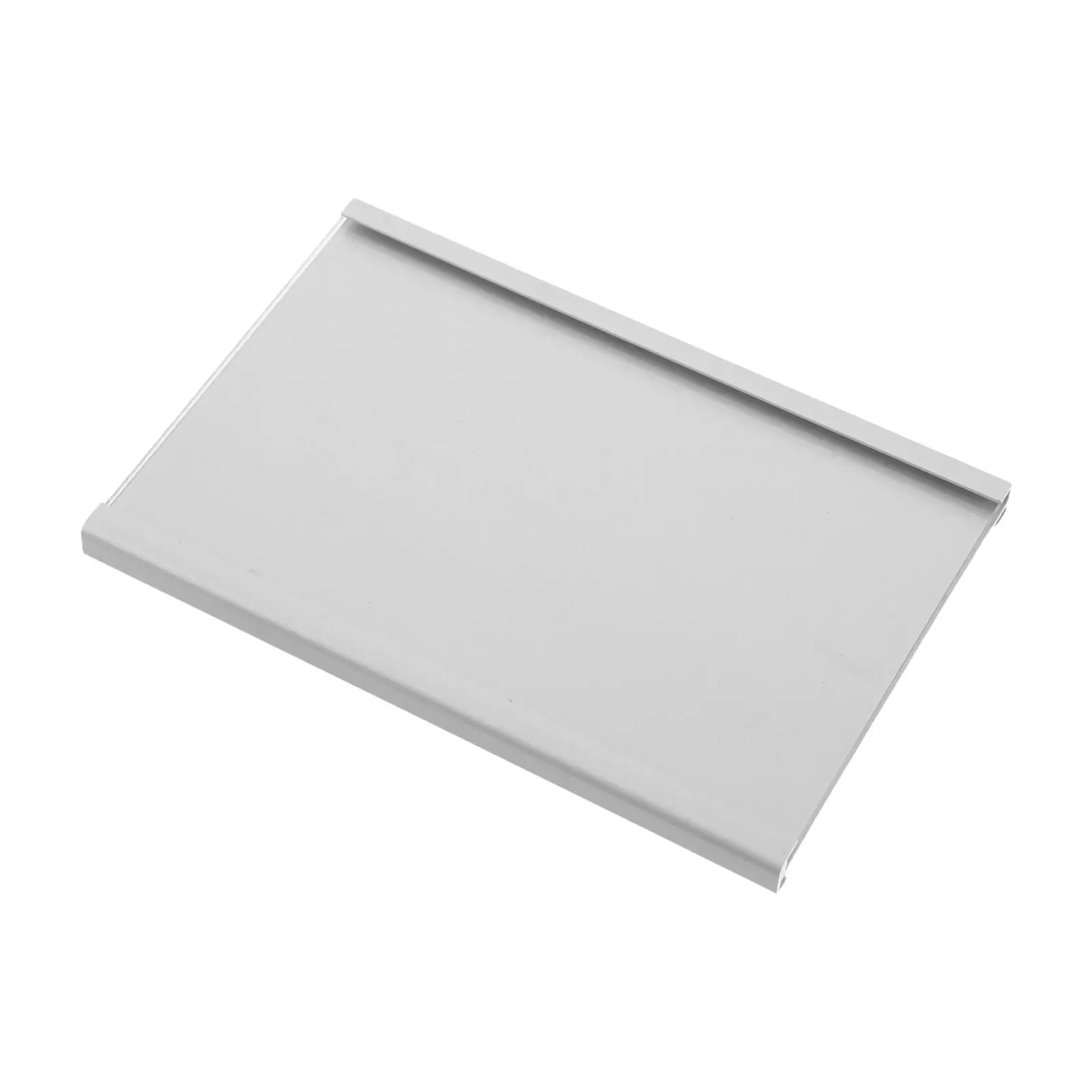 Metal Desk Name Plate Holder Aluminum Alloy Adhesive Hanging Office Staff Position Display 7.5x12cm Professional Desktop