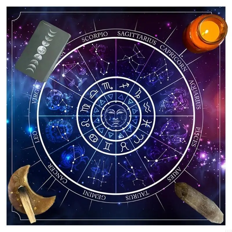   Tarots Table Altar Cloth Metaphysical Board Game Mat Divinations Altar Tablecloth Board Game Card Pad