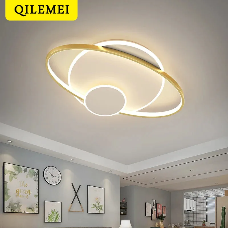 

Modern Celing Lamp Living Room Chandelier Atmosphere Designer Bedroom Study Simple Hall Surface Mounted Light Home Decoration