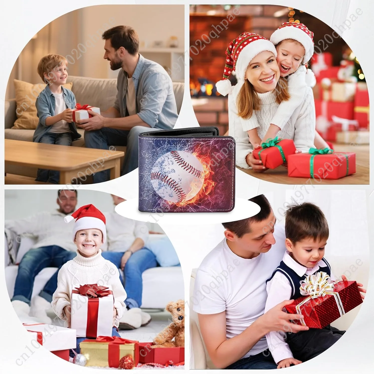 Kids Wallet for Boys, Birthday Gift for 5 6 7 8 9 10 11 12 Year Old Boy, Funny Baseball Wallet Bifold Rfid Blocking Boys Wallet