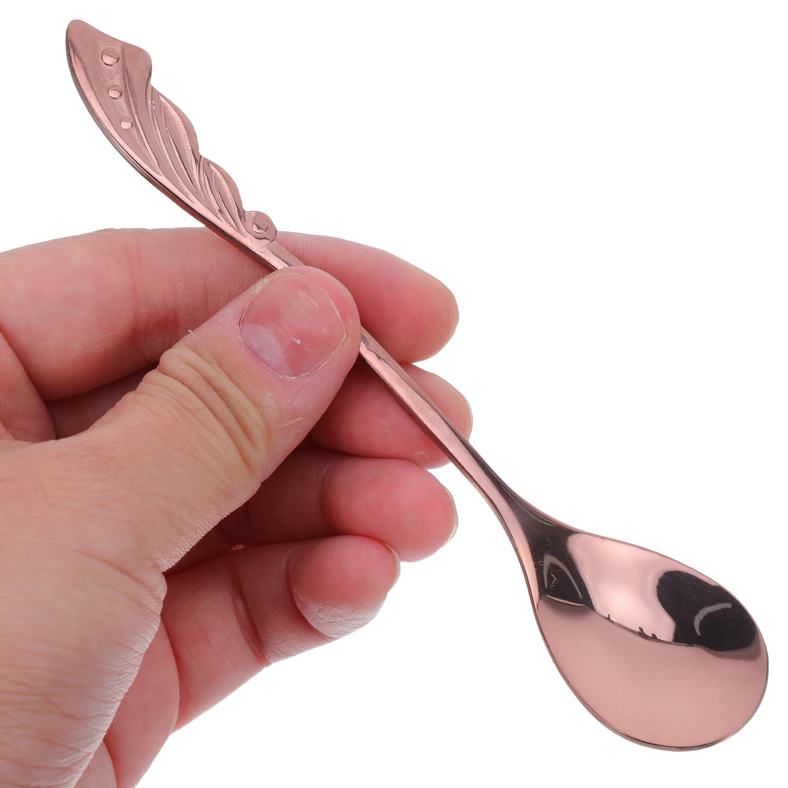 

10pcs Wing Handle Coffee Spoons 5" Stainless Steel Mini Espresso Spoon For Dessert Cappuccino Ice Cream Small Flatware Tea Party