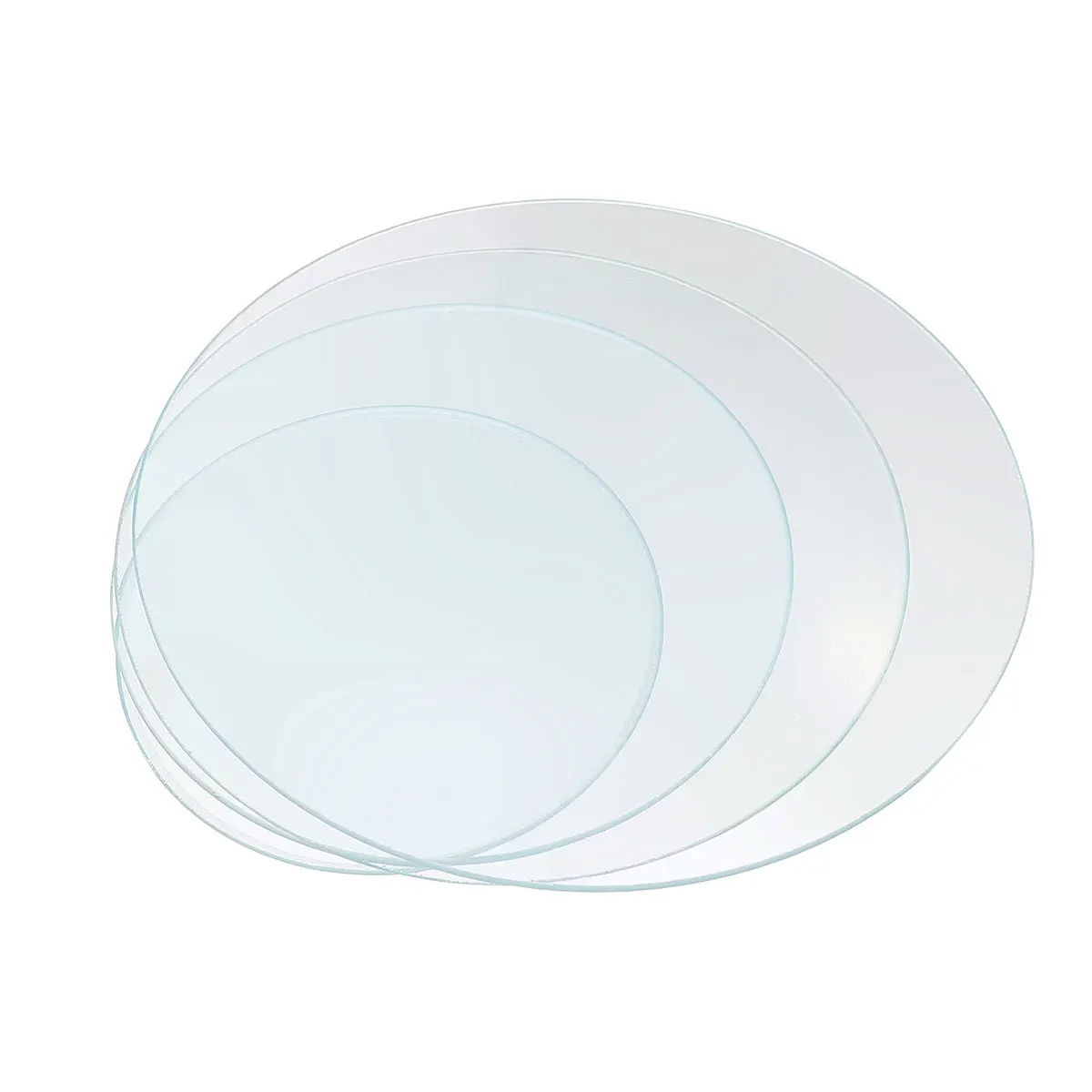 

4 Pcs with Cover High Temperature Resistant Surface Dish Lab Glass Laboratory Thickened Watch
