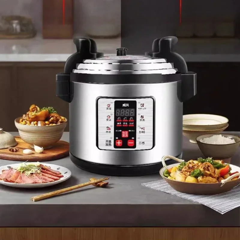 Commercial Electric Pressure Cooker 8L 75L Multi Function Smart Programmable Rice Porridge Stew Large Capacity Stainless Steel