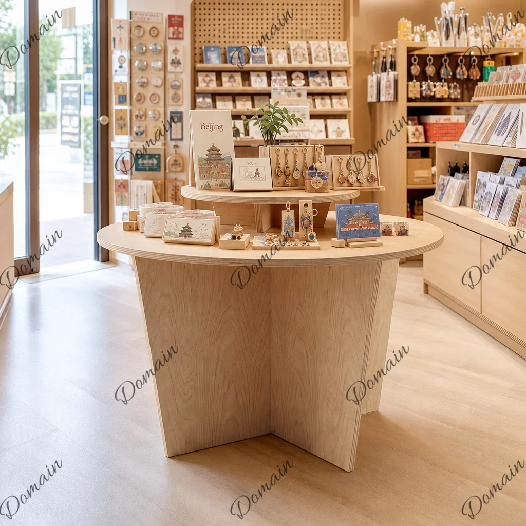 81 N Zhongdao Showcase, Clothing Store, Zhongjian Table Display Counter, High-End Cultural and Creative Exhibition Booth