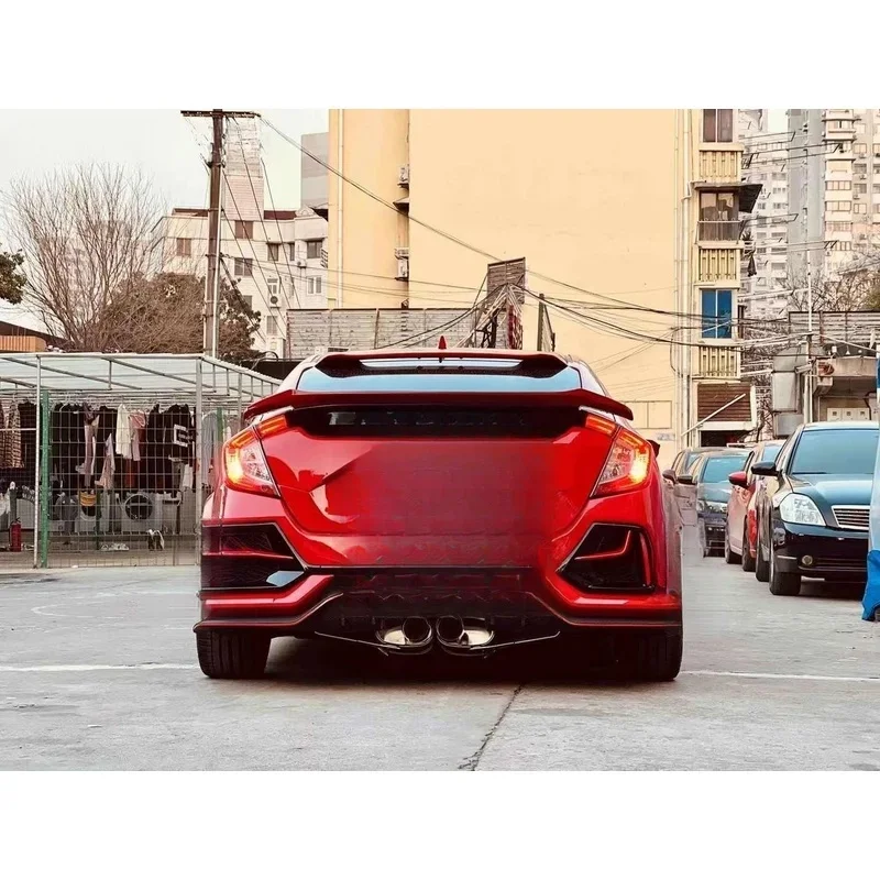 Reliable Type R Style Full Wide Body Kit Hatchback Sedan Sport Style Universal Fit Car Auto Guard
