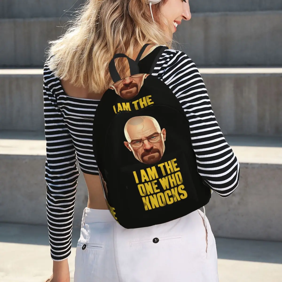 

I AM THE ONE WHO KNOCKS Student Backpack School Bag Hiking Travel Daypack for Men Women Fashion Bookbag Shoulder Bags