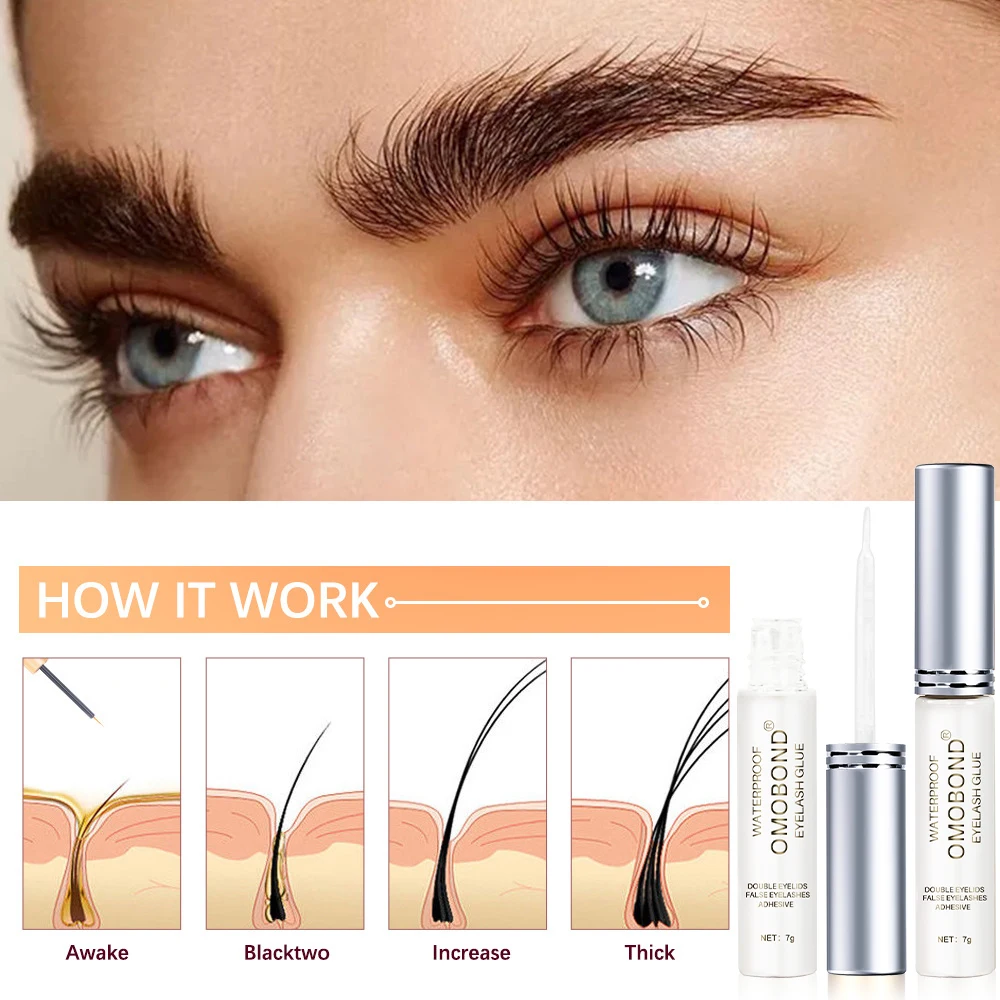 7g Eyelash Glue Waterproof Quick Dry Adhesive False Lash Glue Clear Rhinestones Makeup Fake Eyelashes Extension Glues Cosmetic