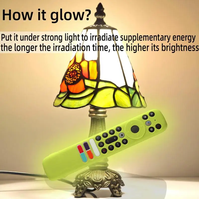 ForTCL RC902V FMR4 FAR2 FMR1 Remote Control Cover Glow In The Dark Soft Silicone Protective Sleeve Anti-drop Dustproof Case