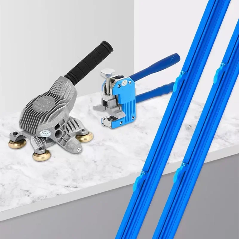 Professional Slab Cutter, One-Hand Operation with Copper Wheel Sliding, High Precision Manual Tile Cutting Tool for Large Format