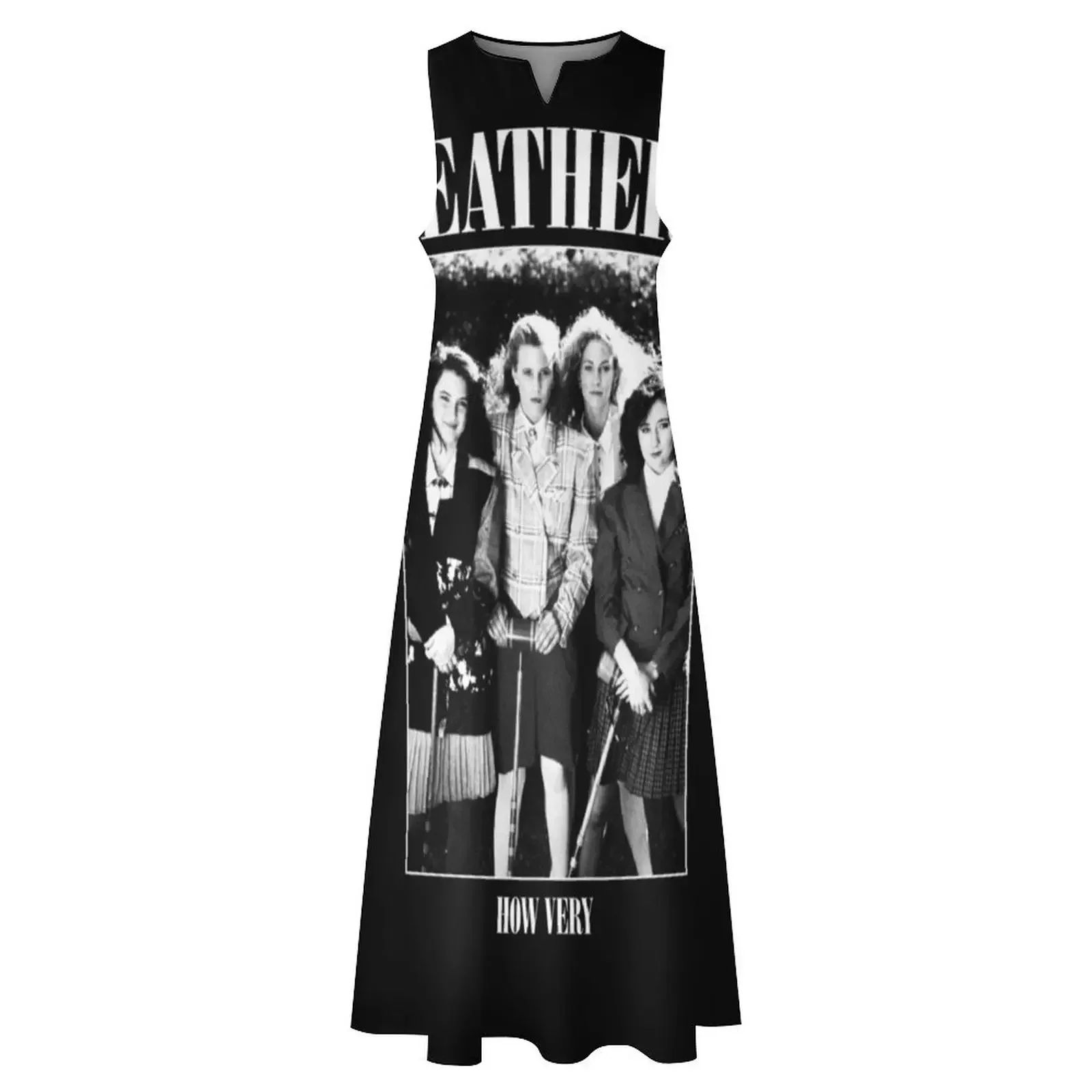 Heathers: How Very - 록 셔츠 패러디 롱 드레스 드레스 여름 드레스 여성 2025 파티용 웨딩 드레스