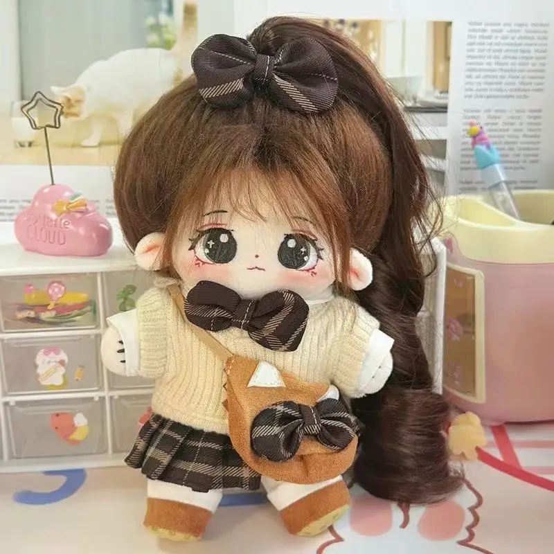 20cm Cute Idol Plush Cotton Star Dolls Kawaii Panda QiZai Dolls Can Change Clothes Stuffed Babys Toys Fans Collection Gifts