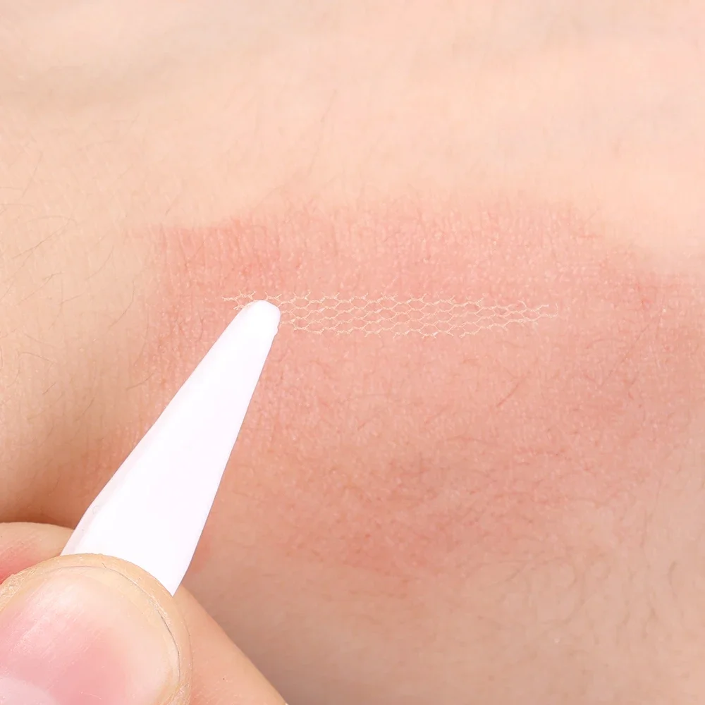 กันน้ําธรรมชาติ Double Eyelid สติกเกอร์แต่งหน้าที่มองไม่เห็นโปร่งใส Self-กาวตาข่าย-ลูกไม้ตาเทป Eye ผู้หญิงเครื่องมือความงาม