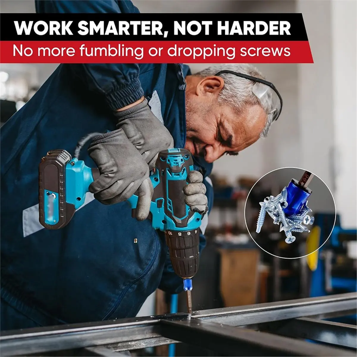 

5 шт. магнитное кольцо для дрели, держатель головки отвертки с противоскользящей ручкой, дизайн с цветовой кодировкой