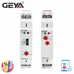GRT8-LS/LM Staircase Time Switch 230VAC 16A 0.5-20mins Light Delay Switch Corridor switch GEYA