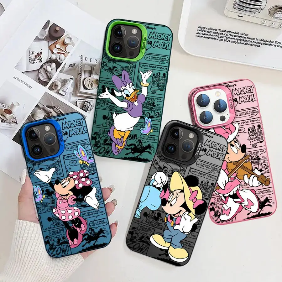 

Case for iPhone 13Pro 14 Pro MAX 13 12 16Pro 15 Plus 11 16 16e Soft Shell Disney Cute Mickey
