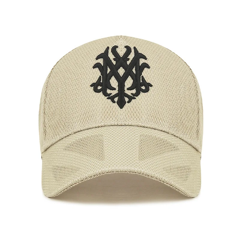 Hollow Embroidery Breathable Mesh Five Piece Three-Dimensional Mesh Cap Baseball Cap Outdoor Casual Sun Hat Hardtop All Summer