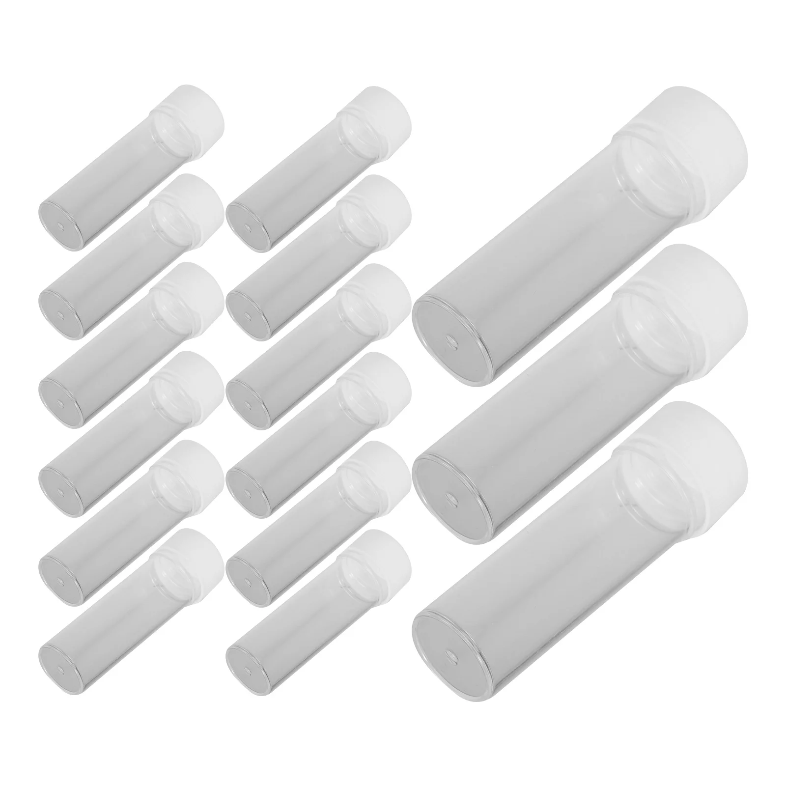 

20 Pcs Culture Tube Test Tubes Scientific Science Lab Sample Containers Storage Empty Plastic Sampling Laboratory