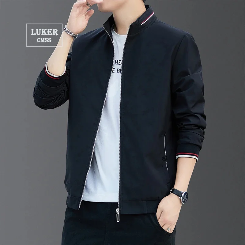 

NEEDLESNOAH Fashion Men Casual Baseball Uniform Spliced Zipper Regular Male Brand Clothing Breathable Bomber Jacket Outdoor