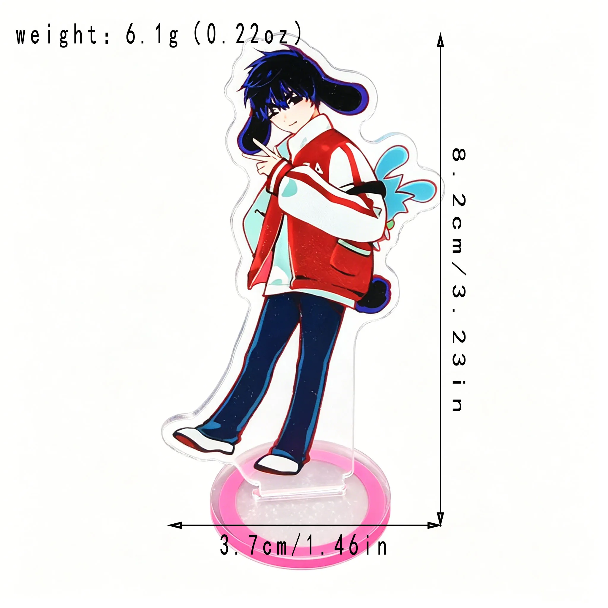 Alien Stage Acrylic Stand Figure, Ivan Till Rabbit Ear Anime Character Desktop Display Plate, Manga Tabletop Decoration view 6