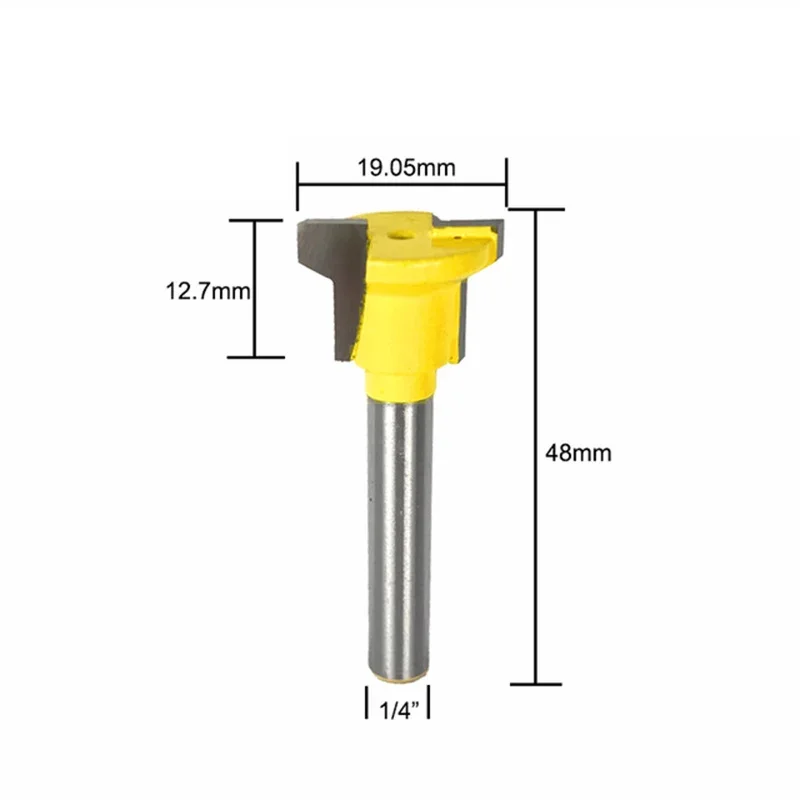 1/4" Shank Molding Router Bit Drawer Lock Tenon Knife Plug Wood Milling Cutter Door Woodworking Mitered Tool