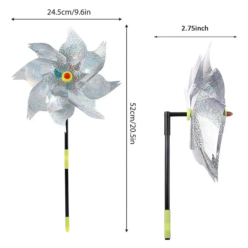 ABXF-15 Pieces Windmills, Bird Repellent,Fruit Garden,Reflective Windmill, Bird Repellent, Reflective Windmill