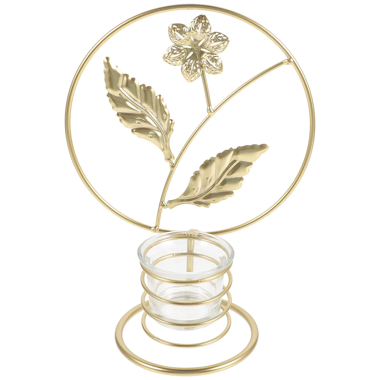 حامل الحديد Tealight خمر ديكور سطح المكتب حامل شمعدان الزفاف الديكور حامل شمعدان معدني