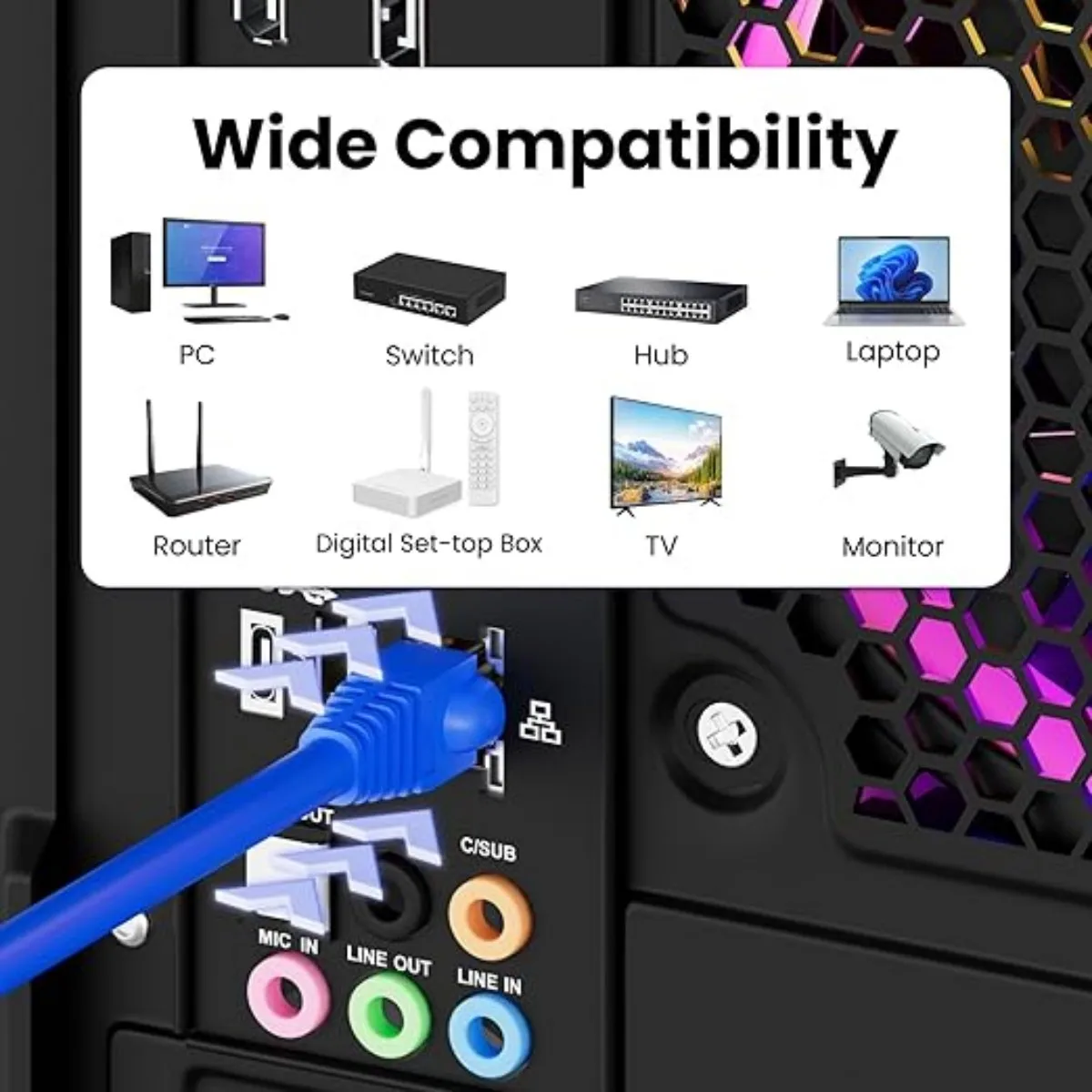 RJ45 8P8C Cat5e Network Cable Crystal Heads with Boots Cover Ethernet Crimp Cable Modular Plug Gold Plated Shielded CAT5e image 6