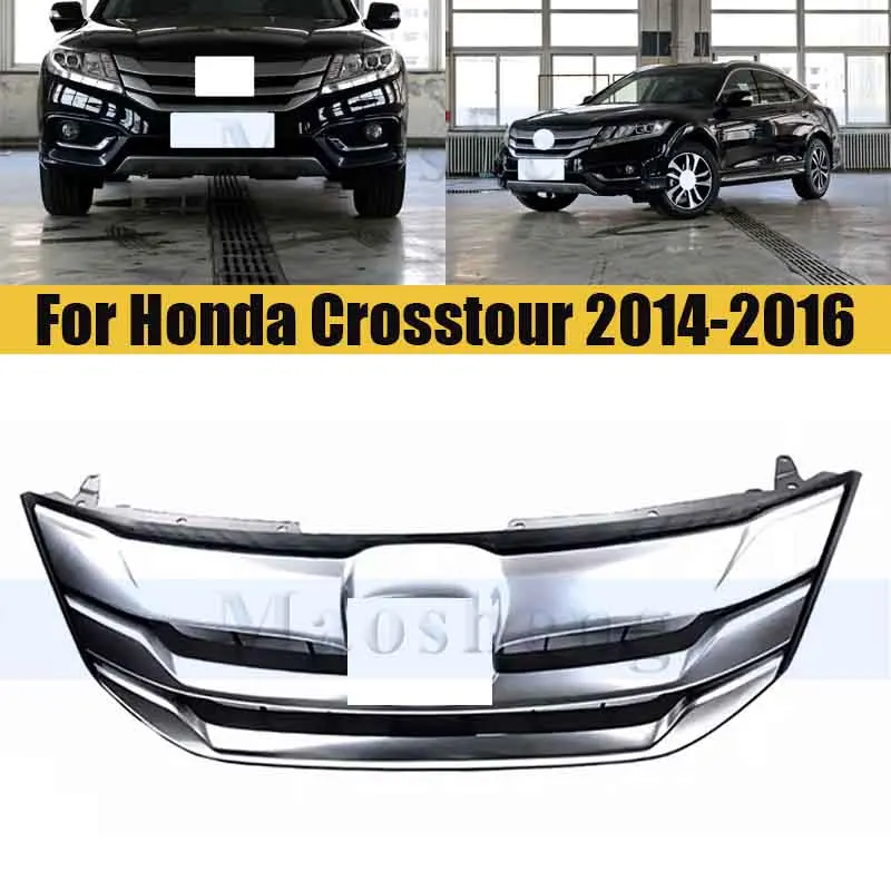 

Front Bumper Grill Mask For Honda Crosstour 2014-2016 Radiator Chrome Grille Medium Net Racing Grills Auto Grille