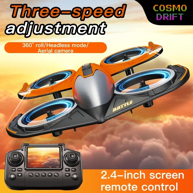 RX122 Screen-Control Foam RC Fighter Jet with HD Aerial Camera Long-Endurance Remote Control Airplane Fixed-Wing Model Drone Toy