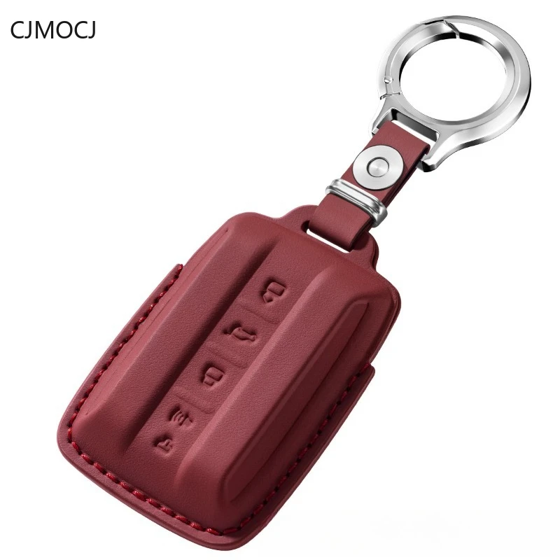 

Премиальный чехол для ключей из натуральной кожи для Tank 400 (2024) - Высококачественный защитный брелок-футляр для ключей