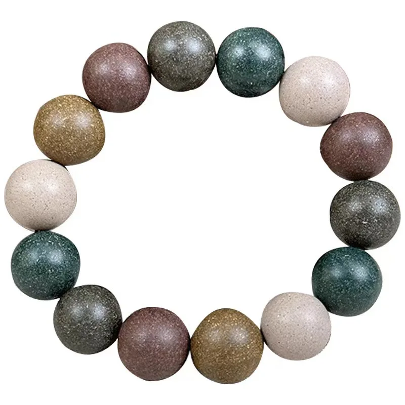 Natural Vintage Five Elements Aromatherapy Bead Bracelet Medicinal Scent 18 Beads Prayer Beads Handicraft Rosary