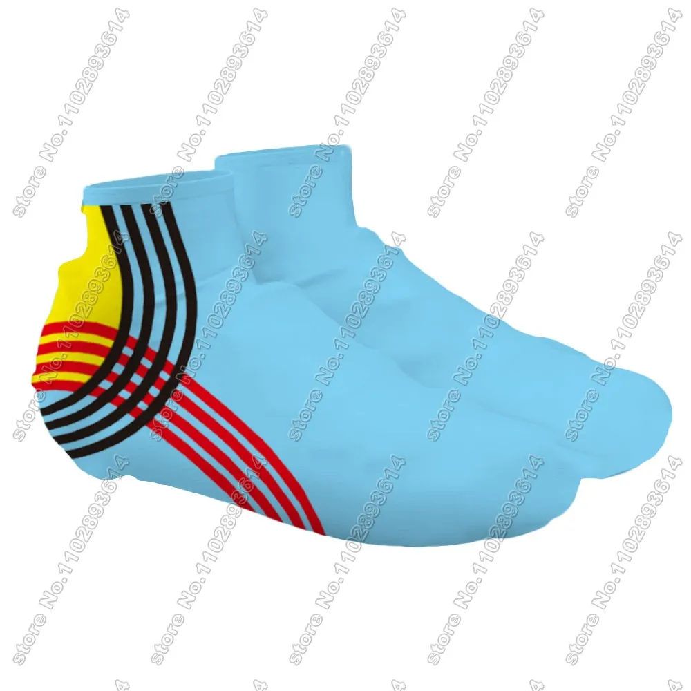 Belgium National 2024 Team Cycling Shoe Covers Winter BlueBike Shoes Cover MTB Jerseys Dust-proof Non-slip Outdoor Overshoes