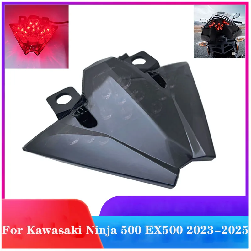

LED Integrated Blinker Taillight Tail Rear Back Brake Light Lamp Assembly For Kawasaki Ninja 500 EX500 2023-2025