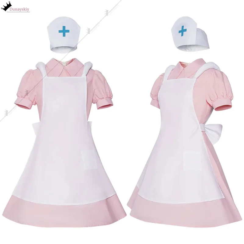 

COSda@Nurse Joy Cosplay Costume Anime Nurse Uniform Maid Outfit Women's Dresses Halloween Role-playing Outfits Wig Shoes Prop Su