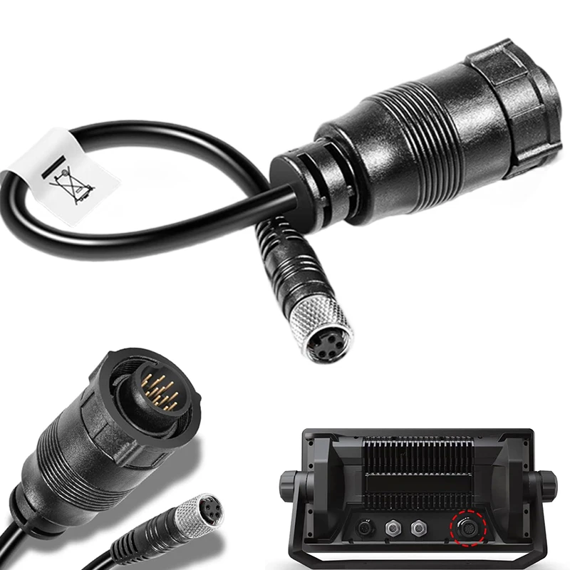 Replacement for 1852073 MKR-US2-13 Universal Sonar 2 Adapter Cable for Trolling Motors to HUMMINBIRD XPLORE, APEX, SOLIX