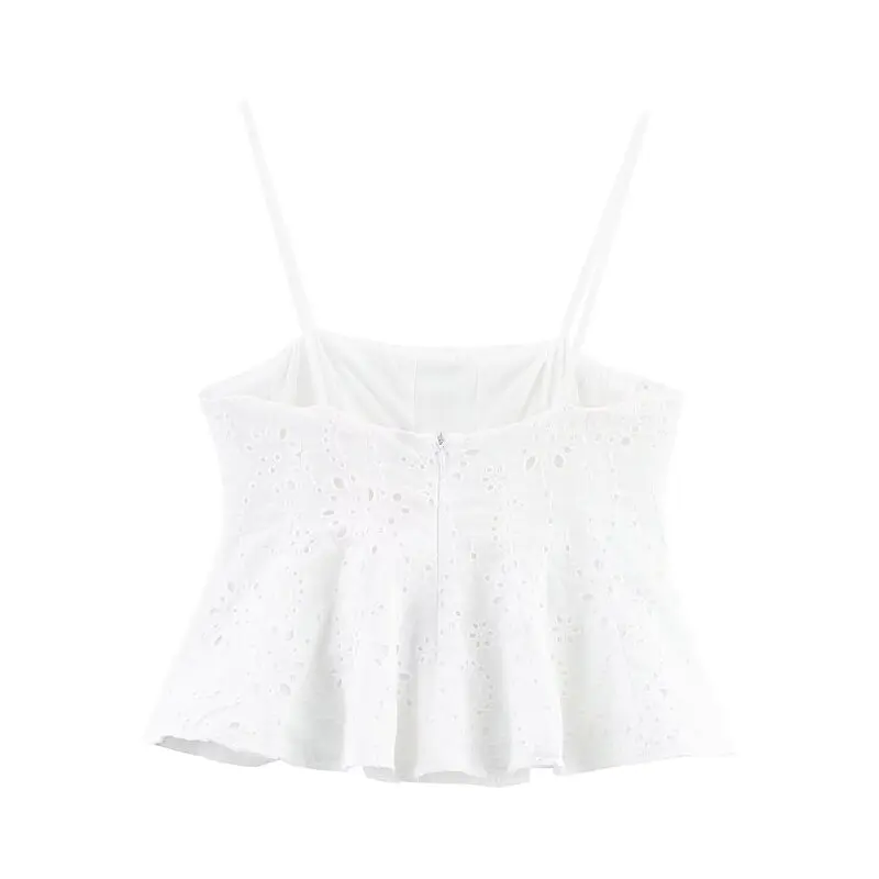 

New Summer 2025 Women's Embroidered Wave Wide Hem Top f Skirt Faion Set Suitable for Ages 25-35 Years Old