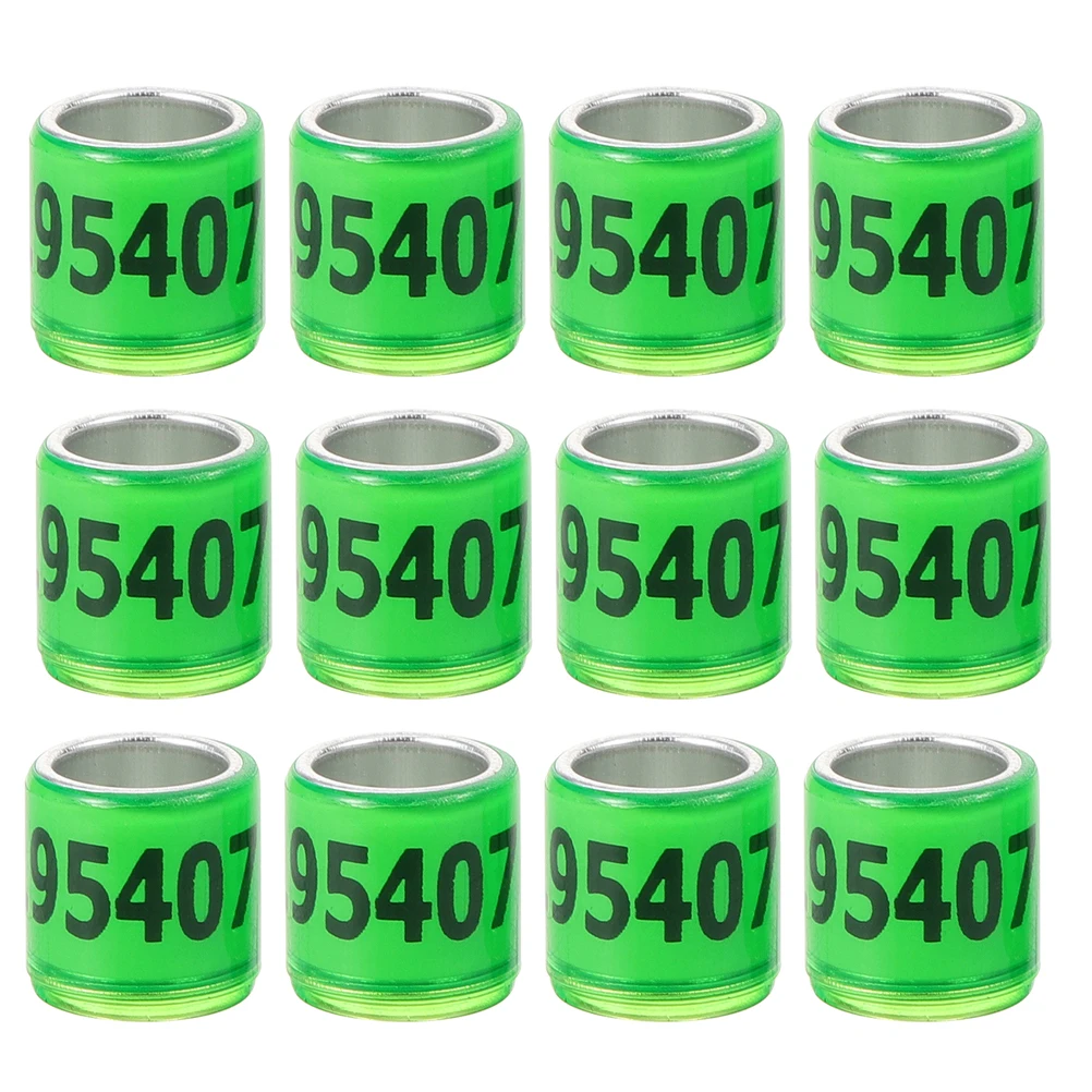 

50pcs Racing Pigeon Anklet Aluminum Plastic Bright Color Homing Pigeons Chickens Parakeets Parrots Canaries Bird Breeding