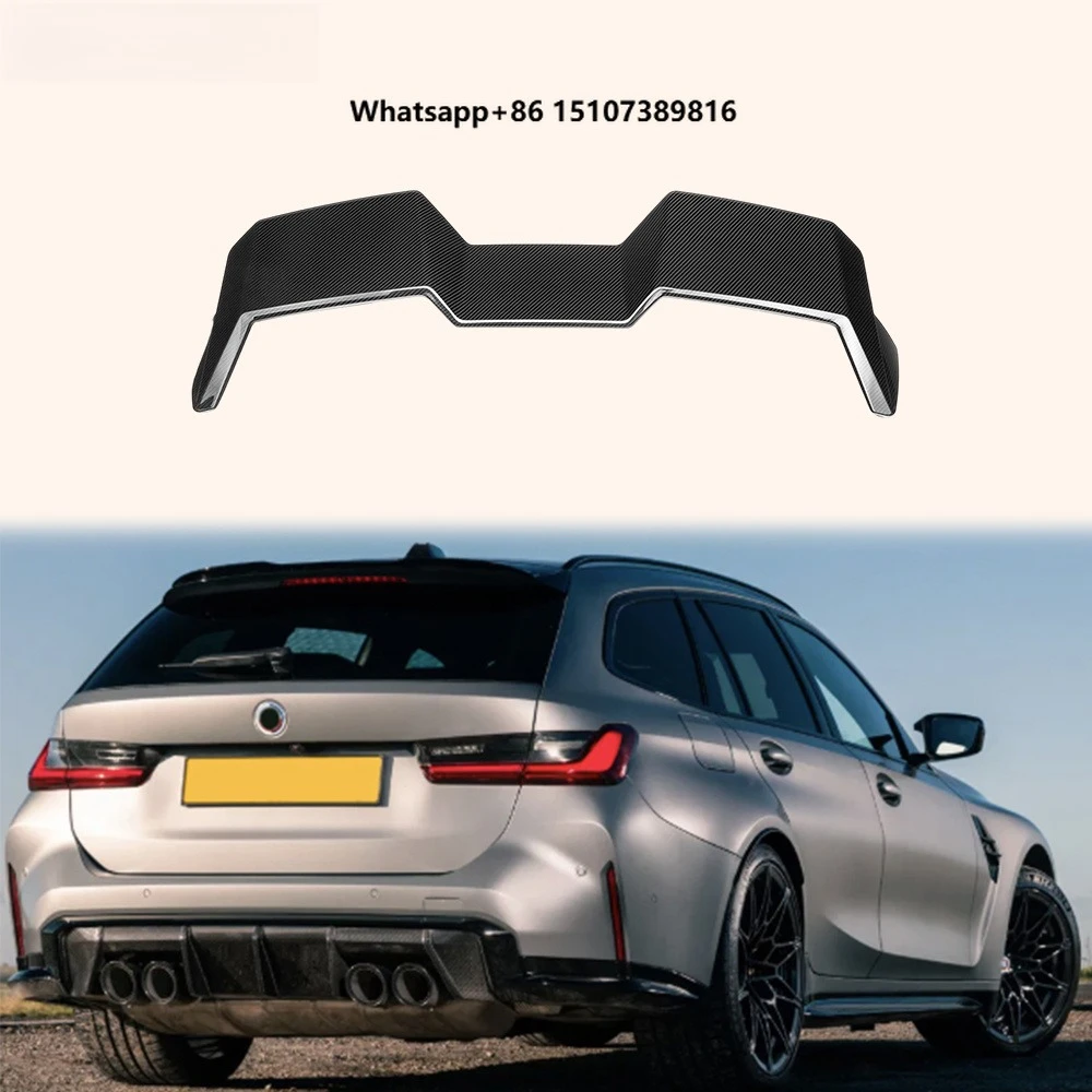 For M3 G81 20-24 Hatchback Dry Carbon V2 Style Rear Roof Spoiler Wing Lip
