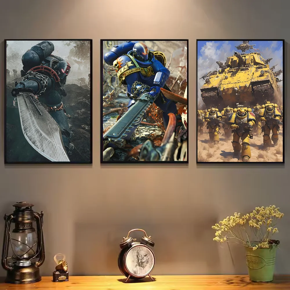 Game W-WarhammerS 40K Poster HD art sticky wall waterproof home living room bedroom bar aesthetic decoration