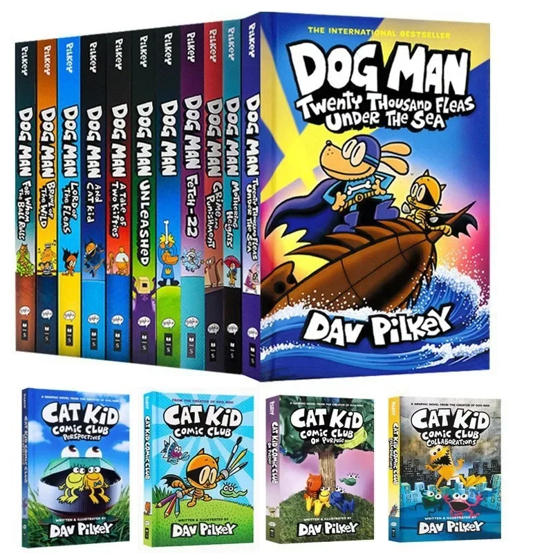 15 Books The Story of Detective Dog (Dog Man): The Laugh-Out-Loud, Blockbusting Full-Colour Graphic Novel International Author